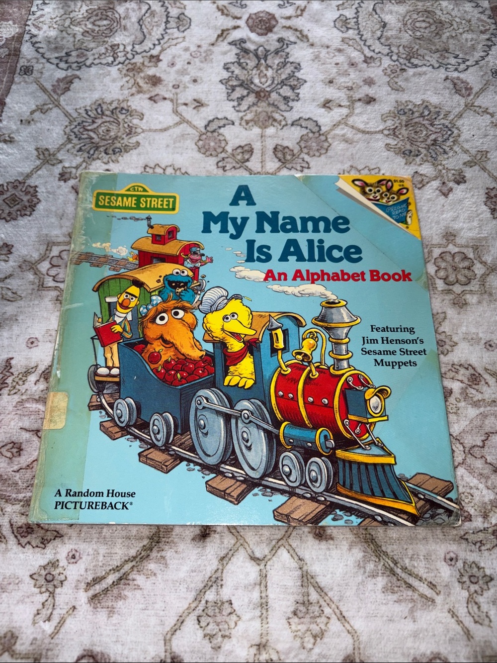 Vintage 1983 Sesame Street “A My Name Is Alice Alphabet Book”